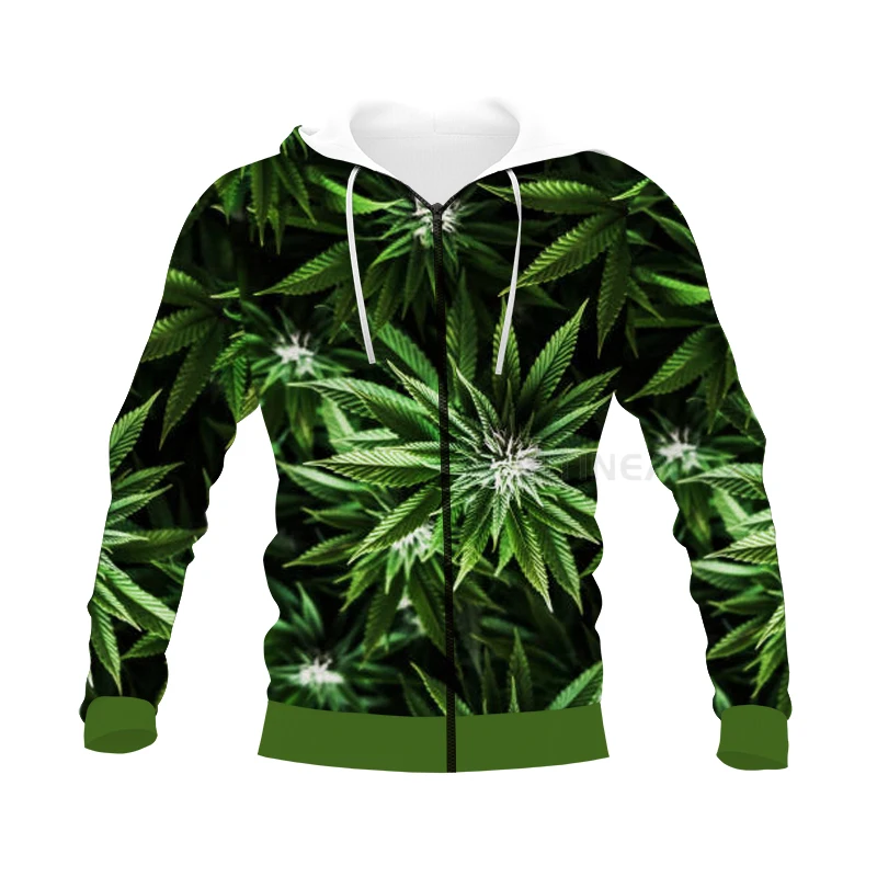 New Fashion Leaf Graphic Spring Autumn Winter Hip Hop Casual Brand 3D Print Weeds Zip Hoodie Polyester v19
New Fashion Leaf Graphic Spring Autumn Winter Hip Hop Casual Brand 3D Print Weeds Zip Hoodie Polyester v19