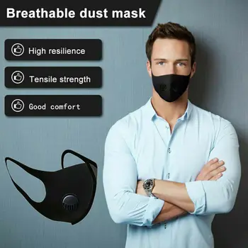 Unisex Anti Dust Air-Purifying Reusable Washable Black Sponge Face Mask Face Shield with Breathing Valve
Unisex Anti Dust Air-Purifying Reusable Washable Black Sponge Face Mask Face Shield with Breathing Valve