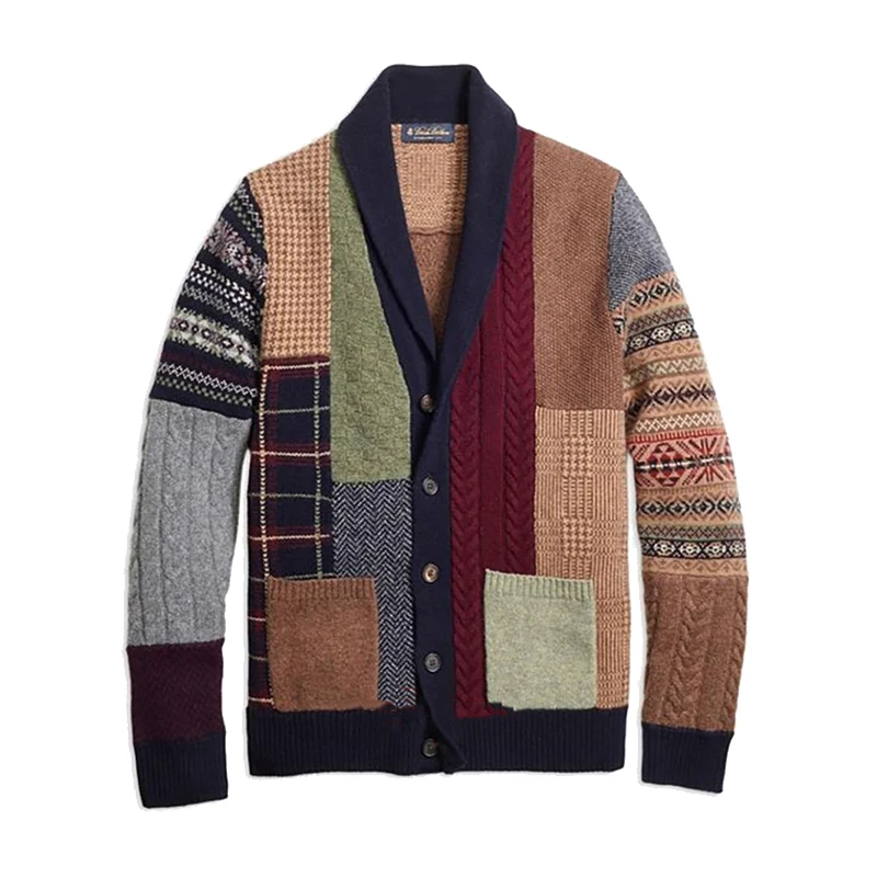 2020 Autumn Winter Mens Cardigan Sweater Coat Patchwork Knitted Outwear With Pocket Male Warm Wool Cardigan Sweater Jumper 
2020 Autumn Winter Mens Cardigan Sweater Coat Patchwork Knitted Outwear With Pocket Male Warm Wool Cardigan Sweater Jumper