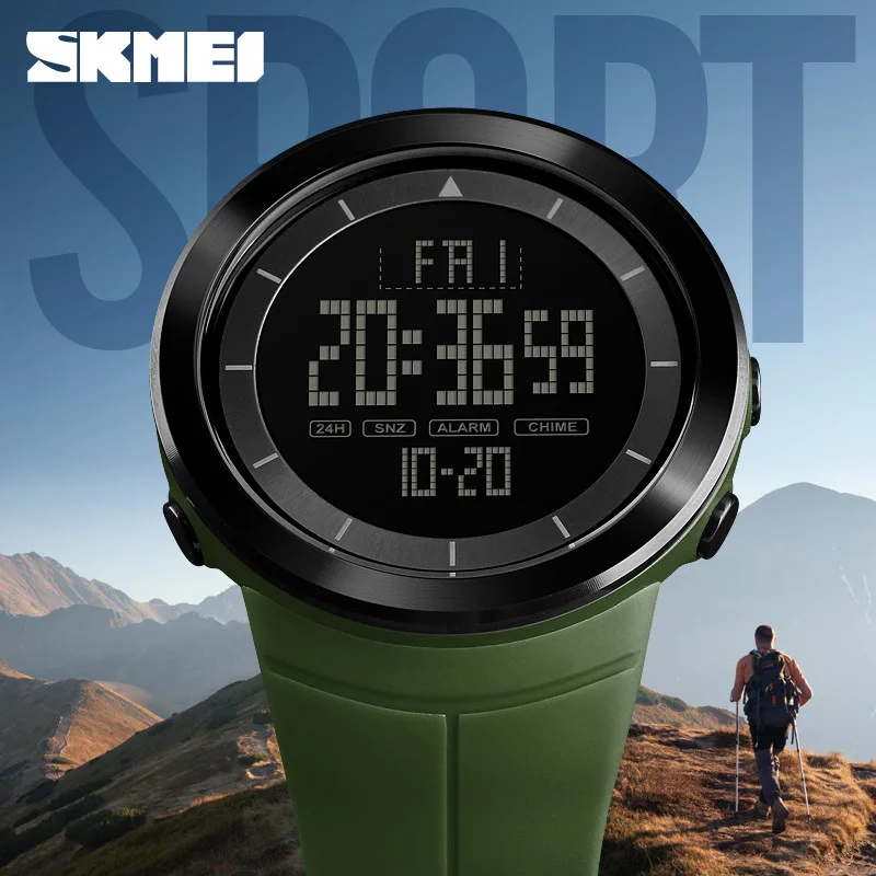 Skmei Hot Selling Outdoor Sports Electronic Watch Countdown shang da Dial Men Watch 
Skmei Hot Selling Outdoor Sports Electronic Watch Countdown shang da Dial Men Watch