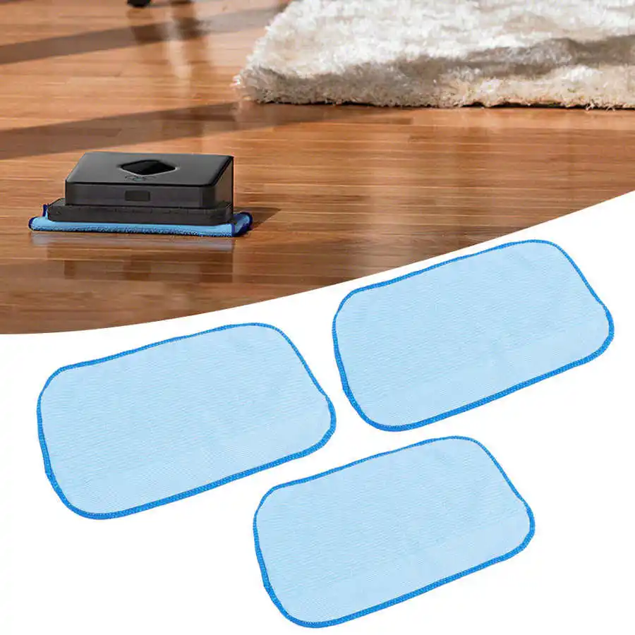 3Pcs Wet Fiber Mopping Cloths Mop Pads Fits for iRobot Braava 321 380 320 380t Floor Cleaning Machine Sweeper Accessories
3Pcs Wet Fiber Mopping Cloths Mop Pads Fits for iRobot Braava 321 380 320 380t Floor Cleaning Machine Sweeper Accessories