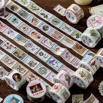 Vintage Stamp Series European Flower Plant Decorative Adhesive Tape Masking Washi Tape DIY Scrapbooking Sticker Label Stationery 
Vintage Stamp Series European Flower Plant Decorative Adhesive Tape Masking Washi Tape DIY Scrapbooking Sticker Label Stationery