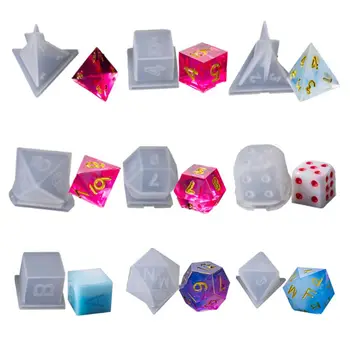 9 Shapes Epoxy Mold DIY Crystal Triangle Dice Fillet Shape Multi-spec Digital Game High Mirror Dice Molds Silicone Mould Making
9 Shapes Epoxy Mold DIY Crystal Triangle Dice Fillet Shape Multi-spec Digital Game High Mirror Dice Molds Silicone Mould Making