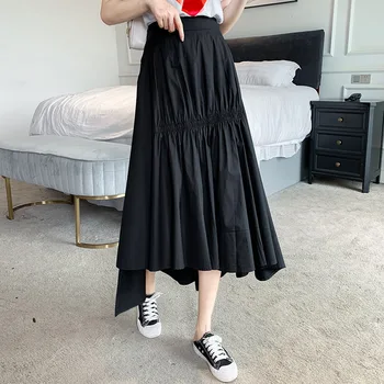 Summer 2020 New Irregular Solid Color Elegant Long Pleated Red With High Waist Of Sen Department School Girl Adult Skirts Womens 
Summer 2020 New Irregular Solid Color Elegant Long Pleated Red With High Waist Of Sen Department School Girl Adult Skirts Womens