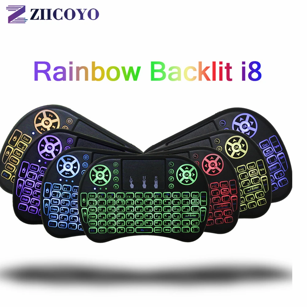 ZIICOYO i8 Wireless Keyboard Russian English Hebrew Version i8+ 2.4GHz Air Mouse Touchpad Handheld for Android TV BOX Mini PC
ZIICOYO i8 Wireless Keyboard Russian English Hebrew Version i8+ 2.4GHz Air Mouse Touchpad Handheld for Android TV BOX Mini PC