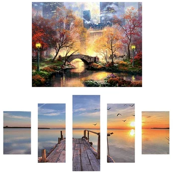 5Pcs Canvas Wall Art for Living Room Canvas Prints Without Frame Paintings Sunset Pier & 1set City Park Decors
5Pcs Canvas Wall Art for Living Room Canvas Prints Without Frame Paintings Sunset Pier & 1set City Park Decors