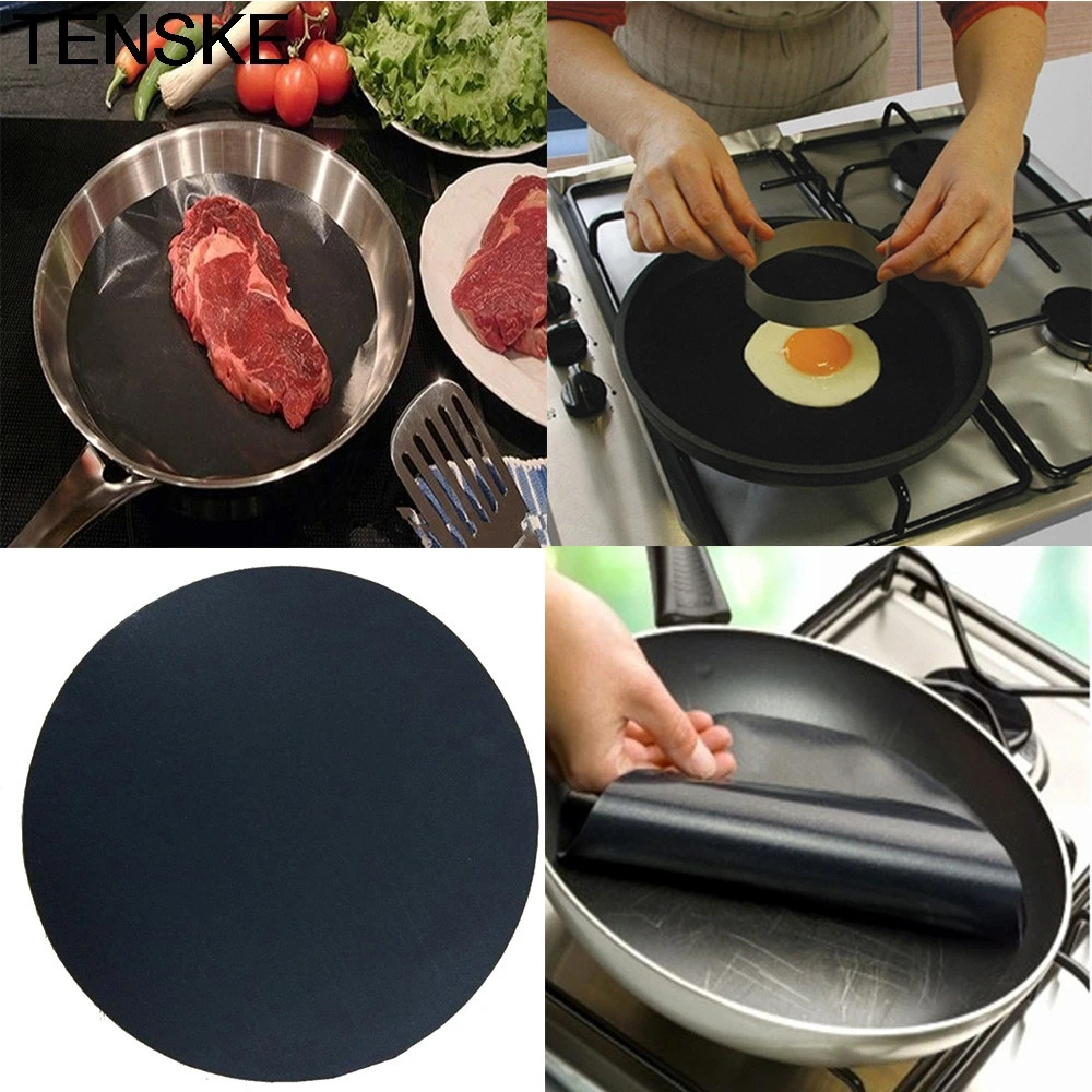 TENSKE 1/4/8/10pcs Round High Temperature Non-stick Mat Pan Fry Liner Sheet Cooking Wok Sheet Pad Kitchen BBQ Baking Mats 10Aug5
TENSKE 1/4/8/10pcs Round High Temperature Non-stick Mat Pan Fry Liner Sheet Cooking Wok Sheet Pad Kitchen BBQ Baking Mats 10Aug5