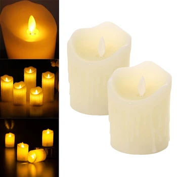 2pcs Flameless LED Candle Swing Flame Yellow LED Candle Operated Night Lights Wedding Party Home Decoration
2pcs Flameless LED Candle Swing Flame Yellow LED Candle Operated Night Lights Wedding Party Home Decoration