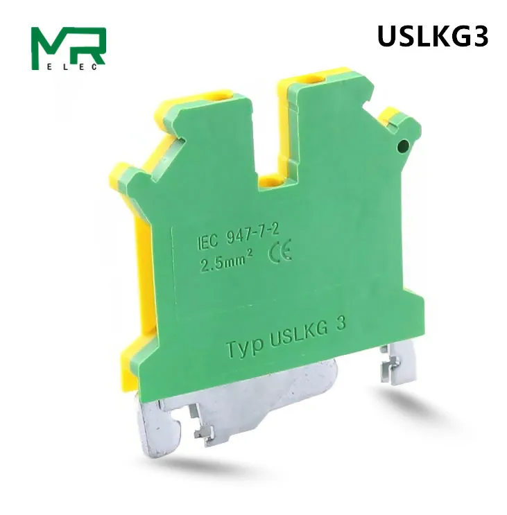 2PCS USLKG-3 Terminal blocks DIN Rail Screw Terminal Blocks yellow green 2.5mm2 to 6mm2 ground terminal
2PCS USLKG-3 Terminal blocks DIN Rail Screw Terminal Blocks yellow green 2.5mm2 to 6mm2 ground terminal