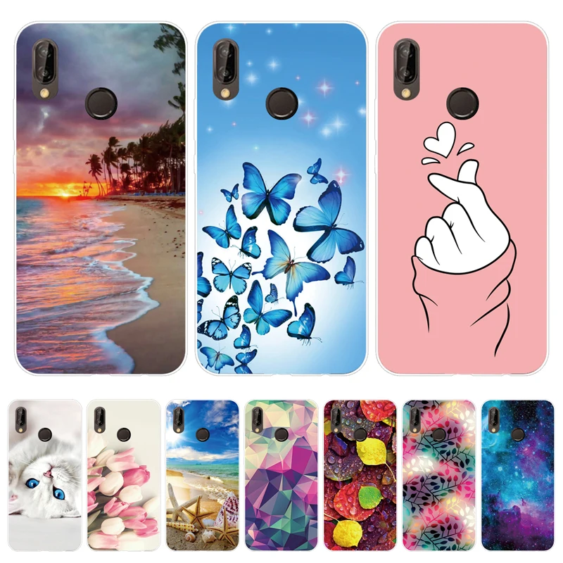 Силиконовый чехол для телефона huawei Y9 2019 s Coque etui bumper shell Мягкий ТПУ задней панели