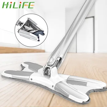 HILIFE X-type Floor Mop Hand Free Mop Washing for Home Kitchen Manual Extrusion Microfiber Reusable Household Cleaning Tools 
HILIFE X-type Floor Mop Hand Free Mop Washing for Home Kitchen Manual Extrusion Microfiber Reusable Household Cleaning Tools