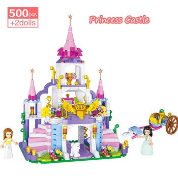 500Pcs Princess Jeanne's City Castle Buiding Blocks Girls Friends Fantasy Castle Model Enlighten Educational Bricks Toys For Kid
500Pcs Princess Jeanne's City Castle Buiding Blocks Girls Friends Fantasy Castle Model Enlighten Educational Bricks Toys For Kid