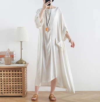 Z-zoux Women Dress Long Sleeves Irregular Cotton Black White Dresses Asymmetry Plus Size Long Casual Dresses 2020 New Fashion
Z-zoux Women Dress Long Sleeves Irregular Cotton Black White Dresses Asymmetry Plus Size Long Casual Dresses 2020 New Fashion