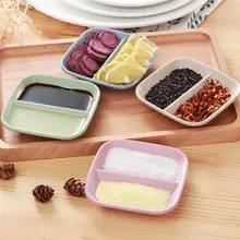 8pcs 2 רשתות רוטב מנות מזון טבילה קערות תיבול מנה מתאבן ארוחת ערב צלחות צלחות (ירוק + ורוד + כחול + בז ')(China)