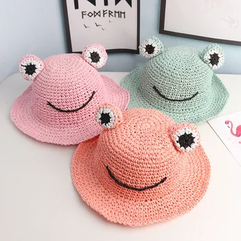 Baby boy and girl hats Children's cartoon frog straw hat 2020 summer new outdoor travel kids sun hat fisherman bucket caps
Baby boy and girl hats Children's cartoon frog straw hat 2020 summer new outdoor travel kids sun hat fisherman bucket caps