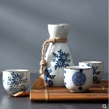 Chinese Zen Ink Style Ceramics White Wine Set Liquor Pot Japanese Sake Gift Wine Set Suit Household Clear Wine Small FlagonLA372
Chinese Zen Ink Style Ceramics White Wine Set Liquor Pot Japanese Sake Gift Wine Set Suit Household Clear Wine Small FlagonLA372