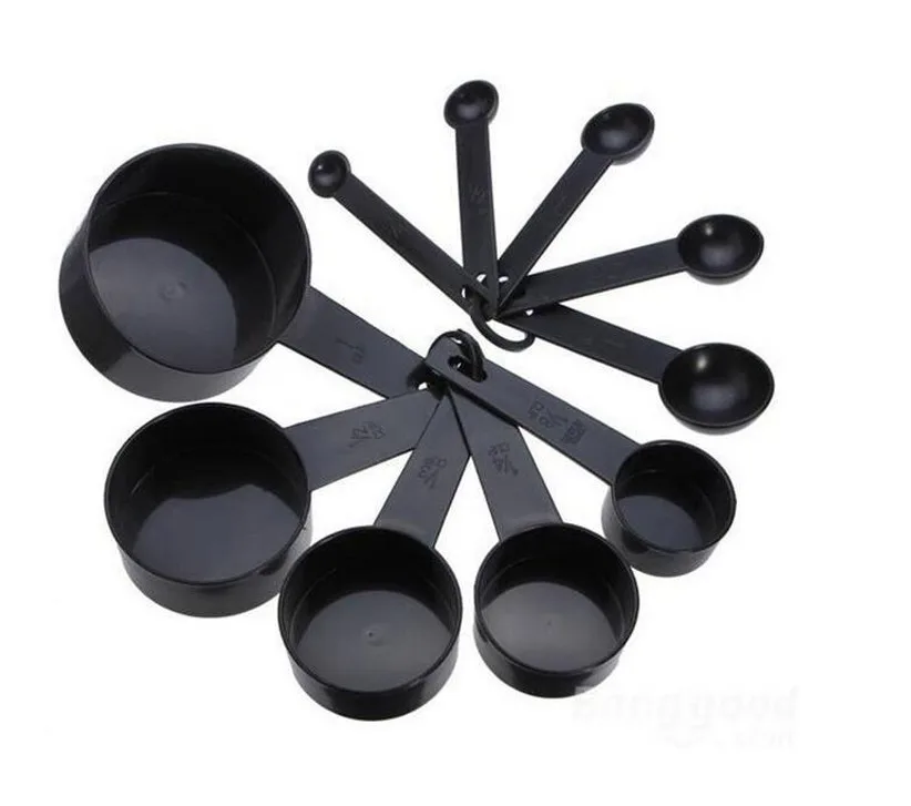 10Pcs/Set Black Color Measuring Cups And Measuring Spoon Scoop Silicone Handle Kitchen Measuring Tool
10Pcs/Set Black Color Measuring Cups And Measuring Spoon Scoop Silicone Handle Kitchen Measuring Tool