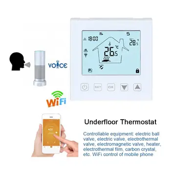 AC100-220V Wireless Thermostat Switch Smart Wifi Thermostatic Temperature Controler LCD Digital Screen Underfloor Thermostat
AC100-220V Wireless Thermostat Switch Smart Wifi Thermostatic Temperature Controler LCD Digital Screen Underfloor Thermostat