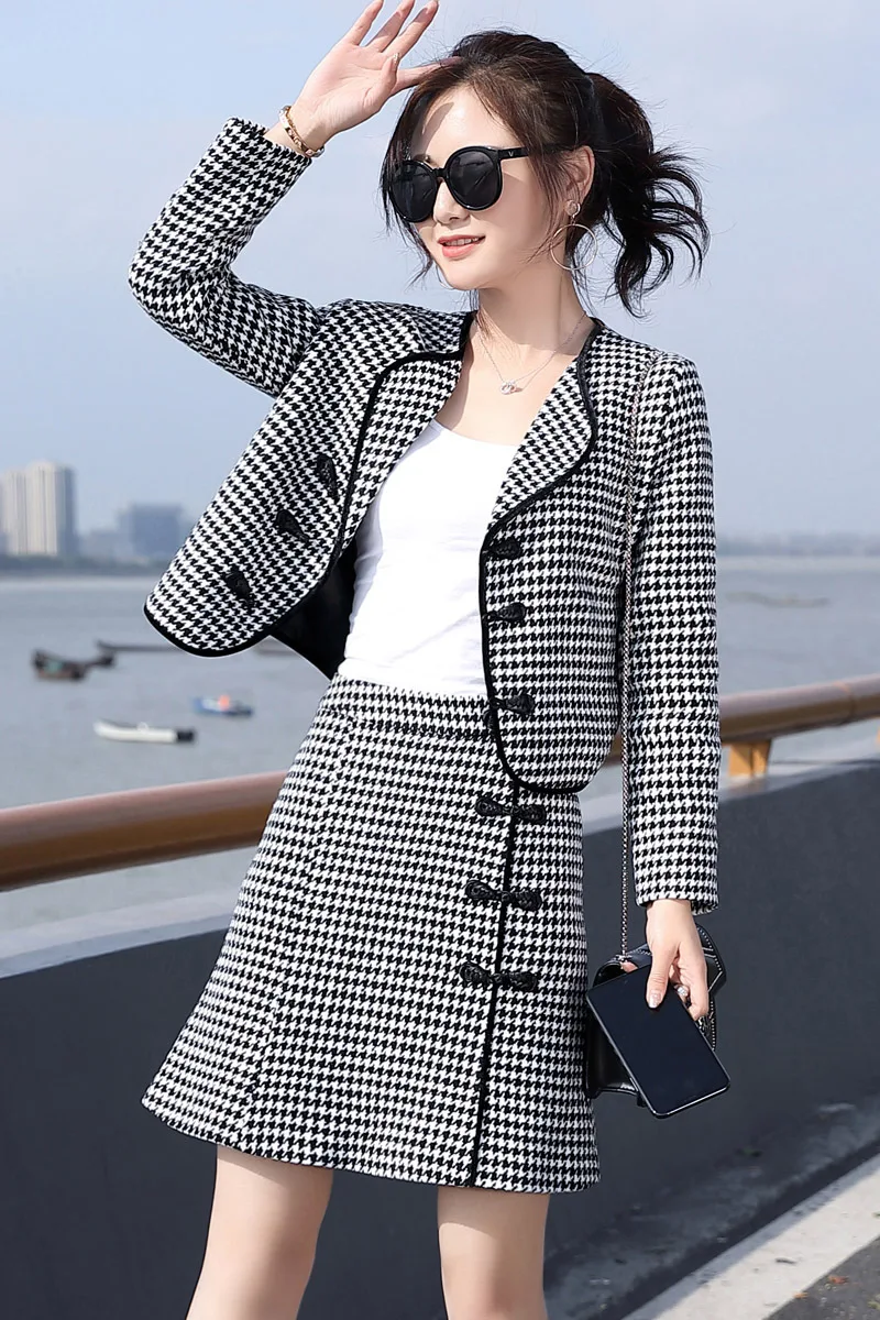 2019 Autumn And Winter New Style Slim Fit Short-height Woolen Jacket Skirt Graceful Early Autumn Suit Skirt Two-Piece Women's
2019 Autumn And Winter New Style Slim Fit Short-height Woolen Jacket Skirt Graceful Early Autumn Suit Skirt Two-Piece Women's