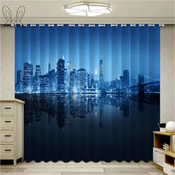 View Of Night New York Curtains For Window London Landscape Blackout Curtains for Living Room
View Of Night New York Curtains For Window London Landscape Blackout Curtains for Living Room