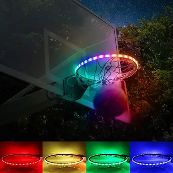 LED Basket Hoop Solar Basketball Rim Playing At Night Shooting Accessories Attachment Luminous Basketball Net Standard Strings
LED Basket Hoop Solar Basketball Rim Playing At Night Shooting Accessories Attachment Luminous Basketball Net Standard Strings