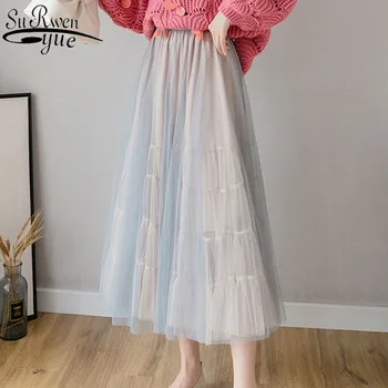 Skirts for Women 2020 New Summer&Spring Style High Waist Pleated Mesh Skirts Solid Color Half Length Elastic Skirt 8962 50
Skirts for Women 2020 New Summer&Spring Style High Waist Pleated Mesh Skirts Solid Color Half Length Elastic Skirt 8962 50