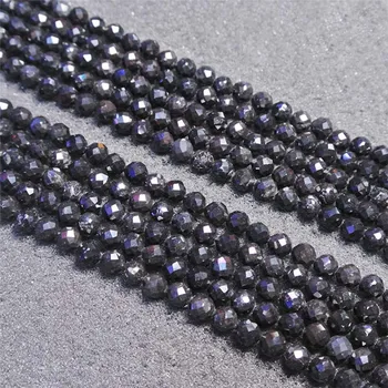 2-4mm Natural Faced Black tourmaline irregular round Stone Beads For DIY necklace bracelet jewelry making 15 "free delivery 
2-4mm Natural Faced Black tourmaline irregular round Stone Beads For DIY necklace bracelet jewelry making 15 "free delivery