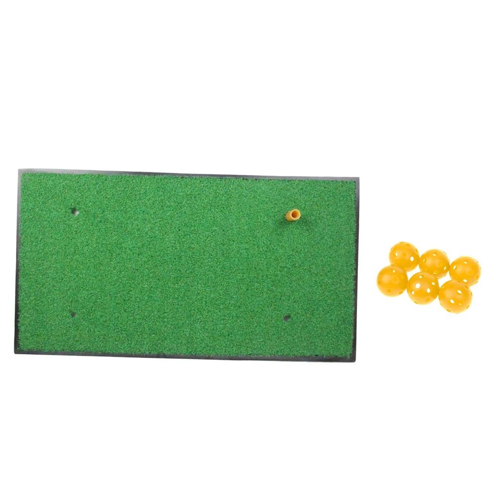 Golf Hitting Mat + 6 Practice Golf Balls - for Driving, Chipping, Training Aids for Backyard and Home Use, Folding & Portable
Golf Hitting Mat + 6 Practice Golf Balls - for Driving, Chipping, Training Aids for Backyard and Home Use, Folding & Portable