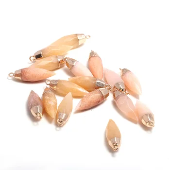 3PCSNatural Stone Bullet shape Section Pink Aventurine Pendant Natural Stone Pendant for Jewelry Making DIY Necklace Size13x26mm
3PCSNatural Stone Bullet shape Section Pink Aventurine Pendant Natural Stone Pendant for Jewelry Making DIY Necklace Size13x26mm