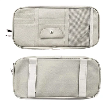 Leather Car Sun Visor Organizer, Auto Interior Accessories Pocket Organizer - Car Truck Storage Pouch Holder, with Multi-Pocket
Leather Car Sun Visor Organizer, Auto Interior Accessories Pocket Organizer - Car Truck Storage Pouch Holder, with Multi-Pocket