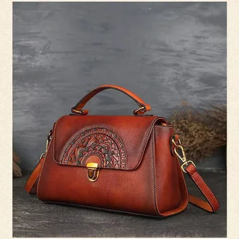 Women's Vintage shoulder bag handbag leather embossed dumplings bag retro handbag female first layer cowhide handbags messenger
Women's Vintage shoulder bag handbag leather embossed dumplings bag retro handbag female first layer cowhide handbags messenger