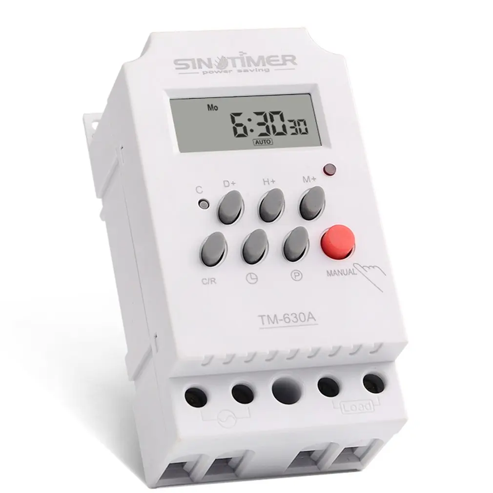 SINOTIMER 12V 30A Weekly 7 Days Programmable Digital Time Switch Relay Timer Control for Electric Appliance with Alarm Clock
SINOTIMER 12V 30A Weekly 7 Days Programmable Digital Time Switch Relay Timer Control for Electric Appliance with Alarm Clock