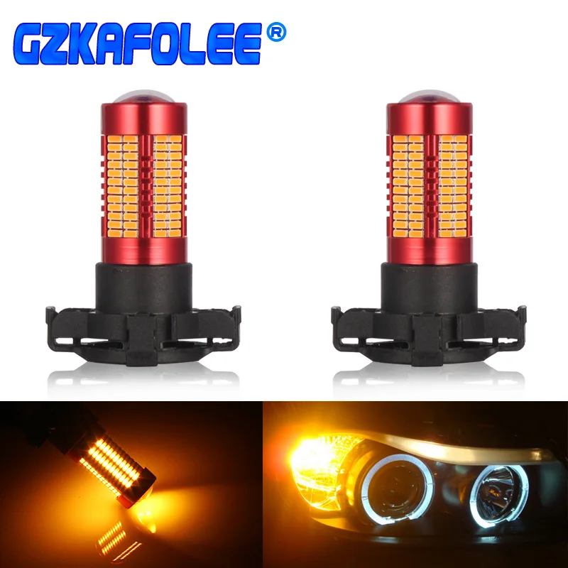106pcs chip PY24W 5200s Car Bulb 18W LED Bulb auto Lamp 6500K/3000K for turn signal/corner/blinker indicator light/sidelight/DRL
106pcs chip PY24W 5200s Car Bulb 18W LED Bulb auto Lamp 6500K/3000K for turn signal/corner/blinker indicator light/sidelight/DRL