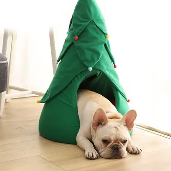 Cute Cat House Kennel Half Closed Christmas Warm Soft Winter Pet Cat Litter Christmas Tree Shape Dog Warm Beds Pet Supplies
Cute Cat House Kennel Half Closed Christmas Warm Soft Winter Pet Cat Litter Christmas Tree Shape Dog Warm Beds Pet Supplies