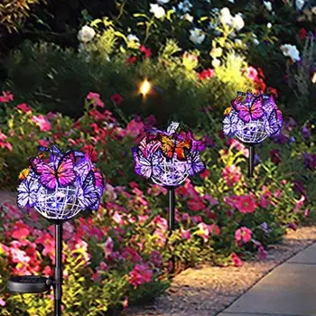 Flashlight Butterfly Backyard Pathway Decoration Durable Auto Light Up Solar Powered Yard Lamp Garden Room Lighting
Flashlight Butterfly Backyard Pathway Decoration Durable Auto Light Up Solar Powered Yard Lamp Garden Room Lighting