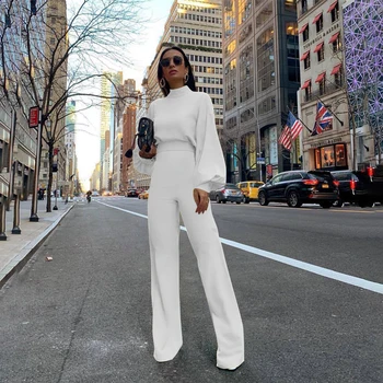 Autumn Jumpsuit Women High-necked Women sexy Backless Lady Long Sleeve High Waist Long Romper Jumpsuits
Autumn Jumpsuit Women High-necked Women sexy Backless Lady Long Sleeve High Waist Long Romper Jumpsuits