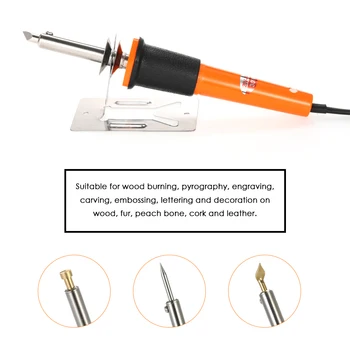 Hot 30W 24PCS Electric Soldering Iron Wood Pyrography Tool Set Wood Burning Kit Woodburning Tips Hobby Craft Soldering Iron Tool
Hot 30W 24PCS Electric Soldering Iron Wood Pyrography Tool Set Wood Burning Kit Woodburning Tips Hobby Craft Soldering Iron Tool
