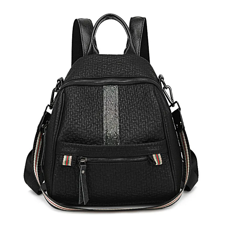 Backpack Women New Leather Backpack Personality Version of The Nylon Ribbon Ladies Backpack Multi-function Diamond Travel Bag
Backpack Women New Leather Backpack Personality Version of The Nylon Ribbon Ladies Backpack Multi-function Diamond Travel Bag