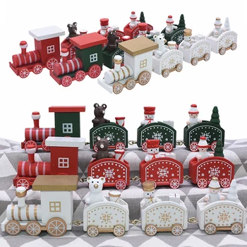 Christmas Train Painted Wood Christmas Mini Train Toy Ornament for New Year Home Party Wood Decoration Kids Favor Gift Supplies 
Christmas Train Painted Wood Christmas Mini Train Toy Ornament for New Year Home Party Wood Decoration Kids Favor Gift Supplies