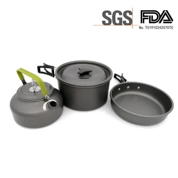 Ultra-light Aluminum Alloy Camping Cookware Outdoor Cooking Teapot Picnic Kettle Pot Frying Pan 2-3 Men Excluding Tableware
Ultra-light Aluminum Alloy Camping Cookware Outdoor Cooking Teapot Picnic Kettle Pot Frying Pan 2-3 Men Excluding Tableware