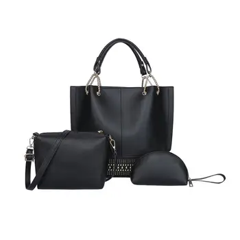 3pcs/set Simple Women Shell Clutch Rivet Decorative Solid Color Bucket Bags PU Leather Shoulder Messenger Handbags
3pcs/set Simple Women Shell Clutch Rivet Decorative Solid Color Bucket Bags PU Leather Shoulder Messenger Handbags