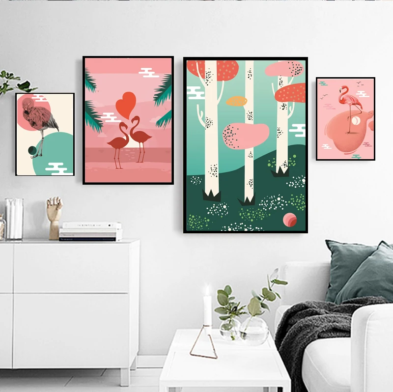 Pink Abstract Landscape Flamingos Couple Love Home Warm Frameless Decorative Poster Waterproof Printing Anti-Fading Painting
Pink Abstract Landscape Flamingos Couple Love Home Warm Frameless Decorative Poster Waterproof Printing Anti-Fading Painting