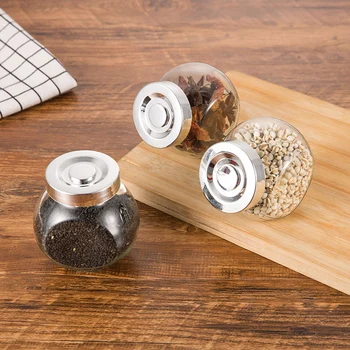 Glass sealed cans / food storage jar spice teas beans candy preservation bottle kitchen tools about 160g
Glass sealed cans / food storage jar spice teas beans candy preservation bottle kitchen tools about 160g