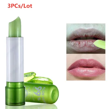 3Pcs Aloe Vera Essence Temperature Color Changing Lipstick Long Lasting Moisturizing Nourishing Soothing Gel Fine Lines Lip Balm
3Pcs Aloe Vera Essence Temperature Color Changing Lipstick Long Lasting Moisturizing Nourishing Soothing Gel Fine Lines Lip Balm