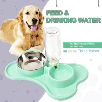 Automatic Pet Feeder Water Dispenser Cat Dog Drinking Bowl Dogs Feeder Double Bowl Pet food Bowl Pet Feeding Watering Supplies 
Automatic Pet Feeder Water Dispenser Cat Dog Drinking Bowl Dogs Feeder Double Bowl Pet food Bowl Pet Feeding Watering Supplies