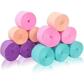40 Rolls of Crepe Paper Ribbon Party Supplies Crepe Paper Ribbon Party Decoration Supplies Baby Shower Bridal Shower 
40 Rolls of Crepe Paper Ribbon Party Supplies Crepe Paper Ribbon Party Decoration Supplies Baby Shower Bridal Shower