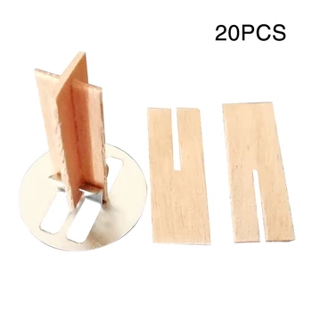 20 Groups Wooden Candle Wick Natural With Metal Base Practical Core Safe Cross Crafts For Soy Wax Eco-friendly Decor DIY Making
20 Groups Wooden Candle Wick Natural With Metal Base Practical Core Safe Cross Crafts For Soy Wax Eco-friendly Decor DIY Making