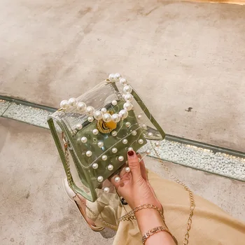 Two pieces of transparent fashion pearls in summer 2020 Korean new wild female bag handbags hand bag bucket bag
Two pieces of transparent fashion pearls in summer 2020 Korean new wild female bag handbags hand bag bucket bag