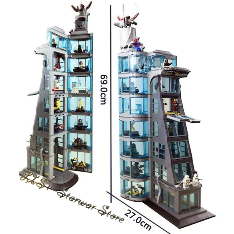 SH678 Upgraded Avengers Tower infinity wars figures Super Heroes spider ironman marvel 76038 Building Block Bricks
SH678 Upgraded Avengers Tower infinity wars figures Super Heroes spider ironman marvel 76038 Building Block Bricks