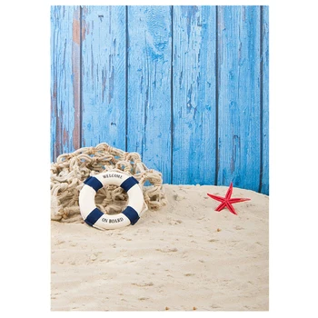 Blue Beach Fence Photography Backdrops 5x7ft Vinyl Summer Sea Background Photo 
Blue Beach Fence Photography Backdrops 5x7ft Vinyl Summer Sea Background Photo